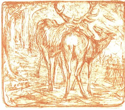 Deer by Franz Marc